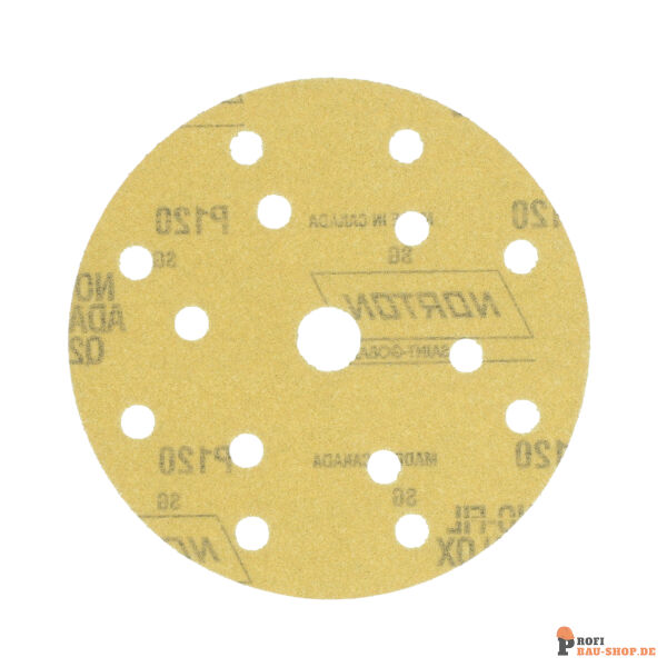 nortonschleifmittel/NORTON_schleifmittel_77696088028 Discs Selfgrip Norton Pro Film 15x18 Grit 120 14 holes_148818